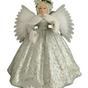 32" Silver Animated Musical Angel Tree Topper