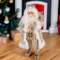 32" Gold & White Santa Claus