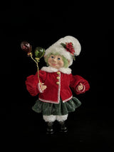 12" Standing Christmas Elf with Balloons
