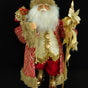 24" Red & Gold Santa Claus