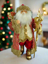 Papá Noel rojo y dorado de 24"