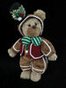 16" Bear With Festive Hat & Scarf