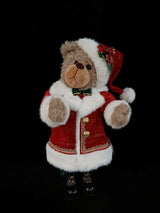 22" Bear in Red Santa Coat With Hood