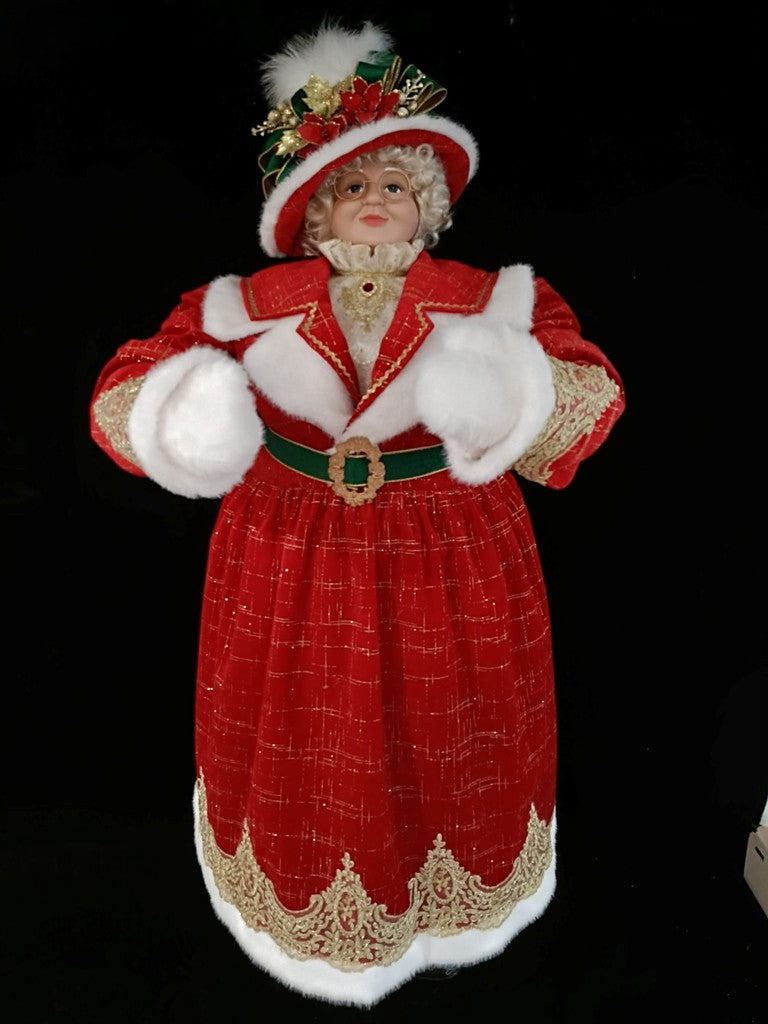 4 FT Red & White Standing Mrs. Claus