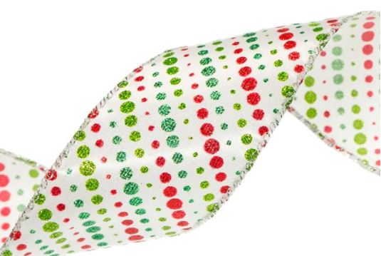 Juego de 3 cintas de lunares de 2,5" x 10 yardas