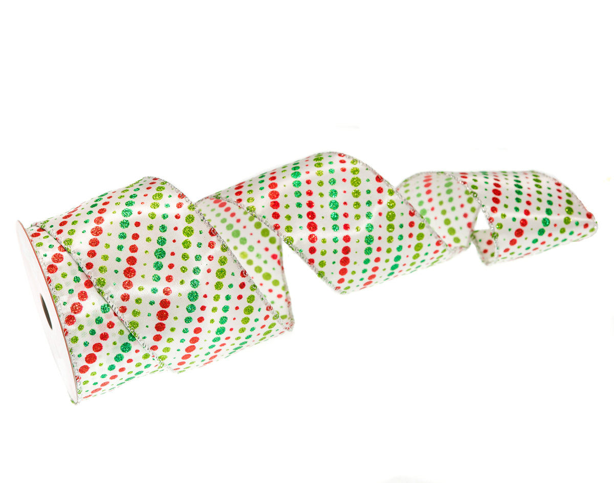 Juego de 3 cintas de lunares de 2,5" x 10 yardas