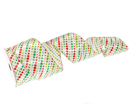 2.5" X 10 YD Polka Dots Ribbon Set Of 3
