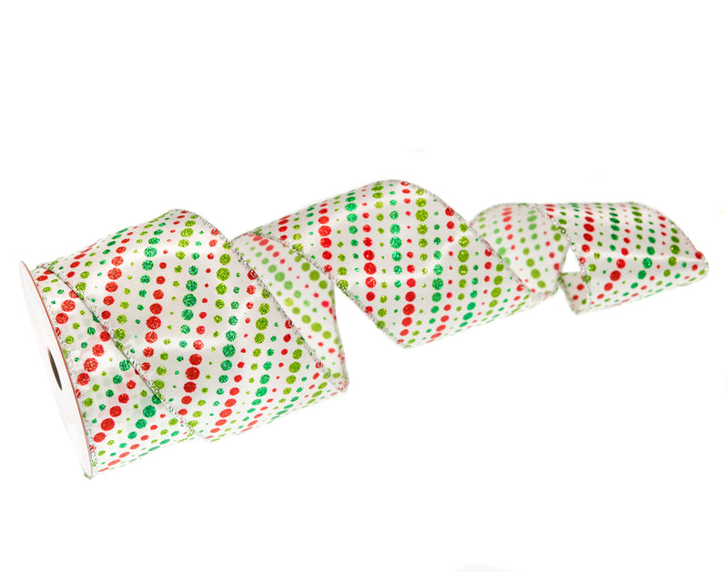 Juego de 3 cintas de lunares de 2,5" x 10 yardas