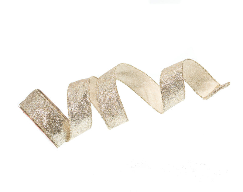 Juego de 3 cintas con purpurina dorada y plateada de 1,5" x 10 yardas