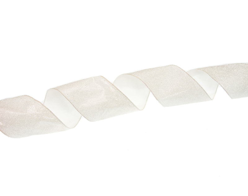 Juego de 3 rollos de cinta con purpurina iridiscente blanca de 10 yardas x 4 pulgadas