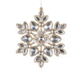 6" Rhinestone Snowflake Ornament Set Of 6