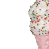 6" Ice Cream Cone With Sprinkles Ornament Set Of 12