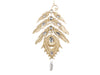 Adorno de plumas de 8" con joyas, juego de 6