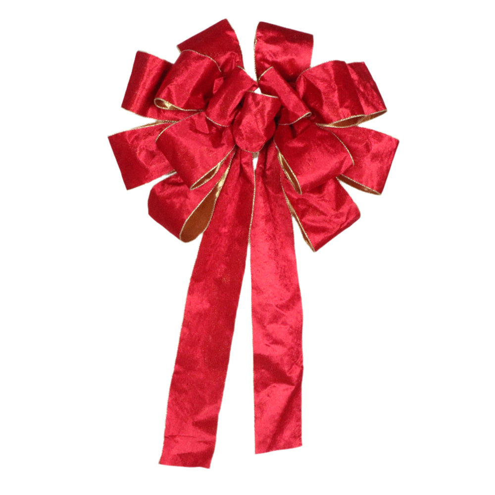 18" X 29" Red Bow With 10 Ears