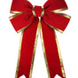 8 FT X 10 FT Red & Gold Bow 4 Ears