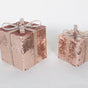 6" & 8" Rose Gold Glitter Gift Box Set