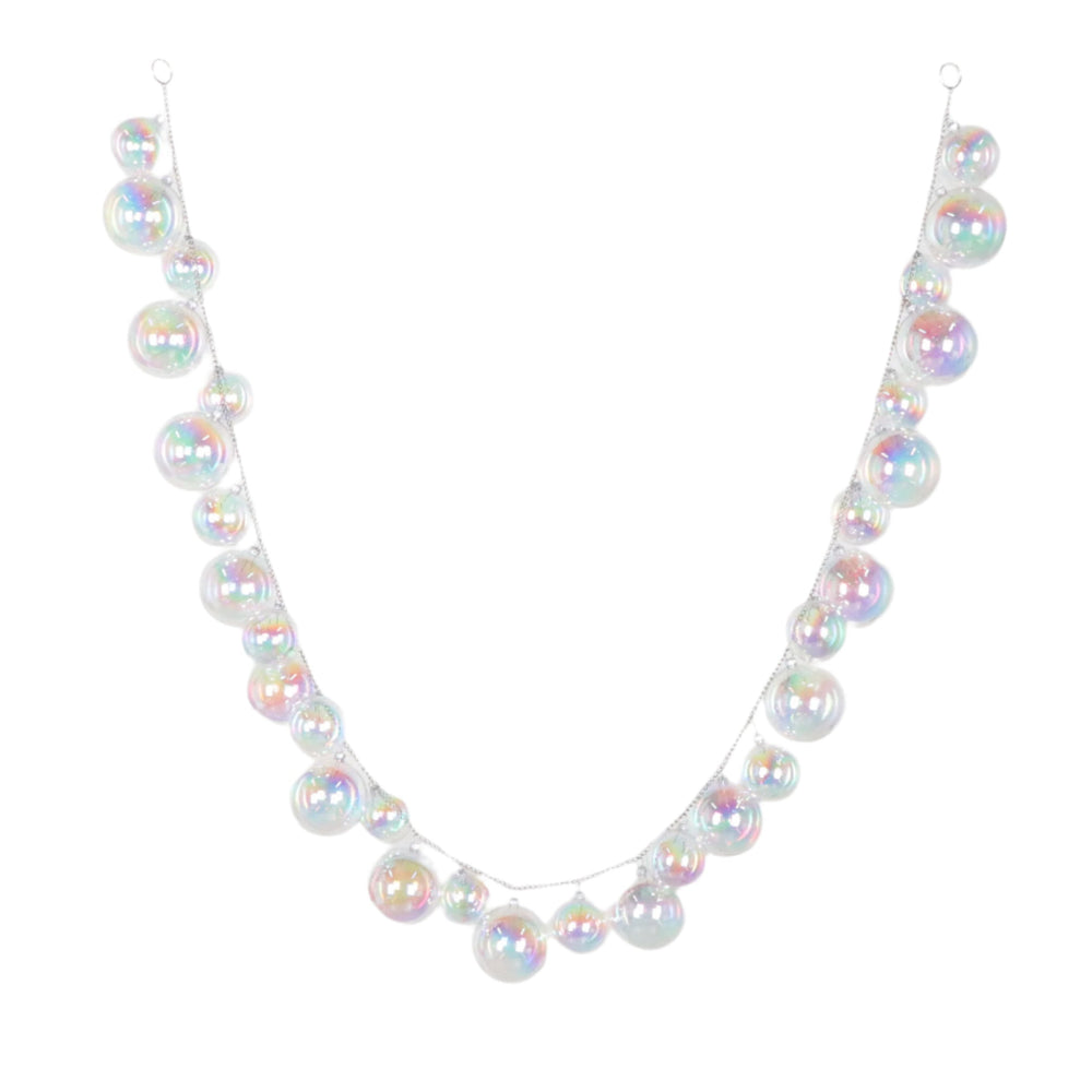 6 FT Iridescent Ball Garland