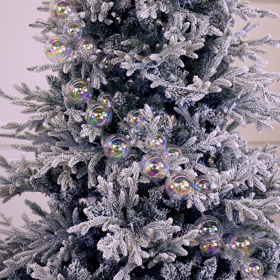 6 FT Iridescent Ball Garland