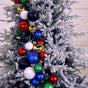 6 FT Blue, Black, White, Gold, Green, Red Ball Garland