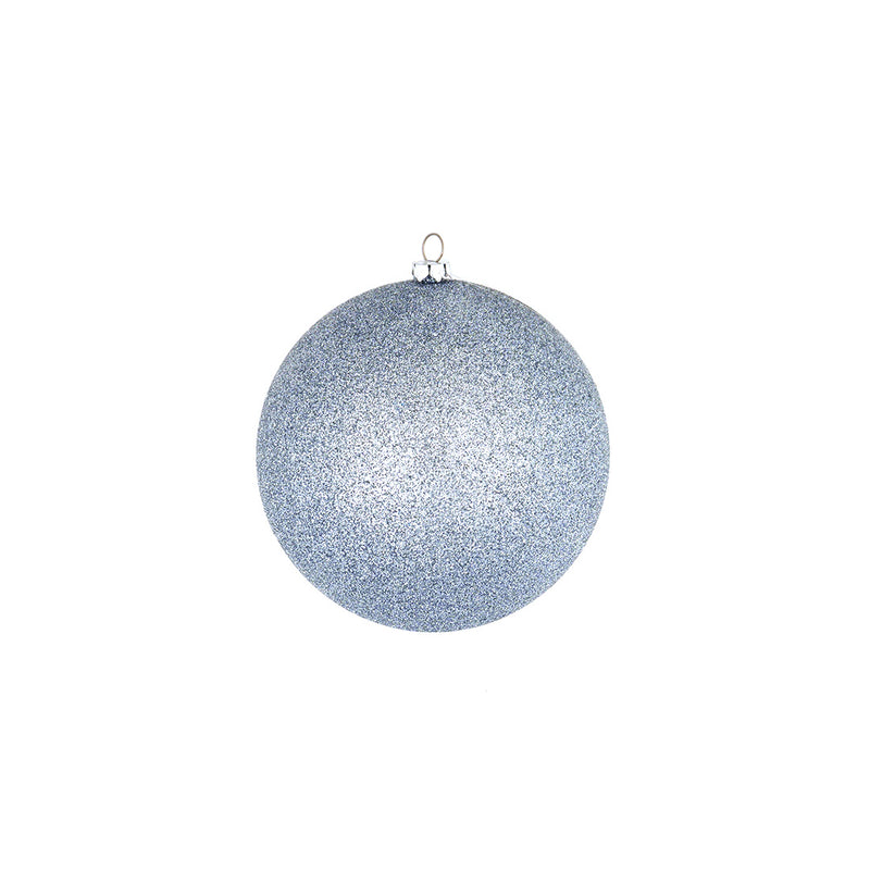 5" Glitter Ball Ornament Set Of 12