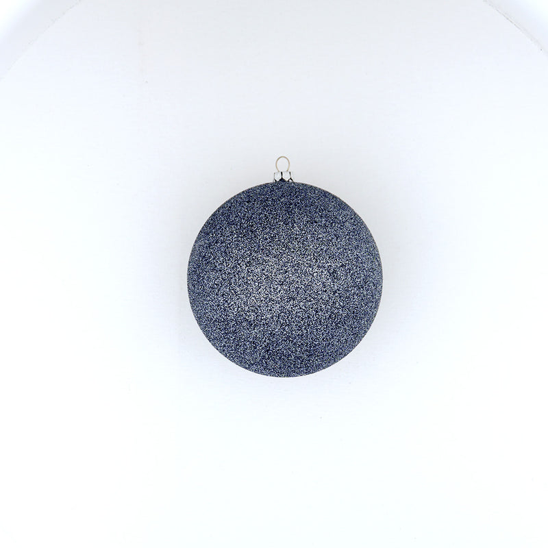 5" Glitter Ball Ornament Set Of 12