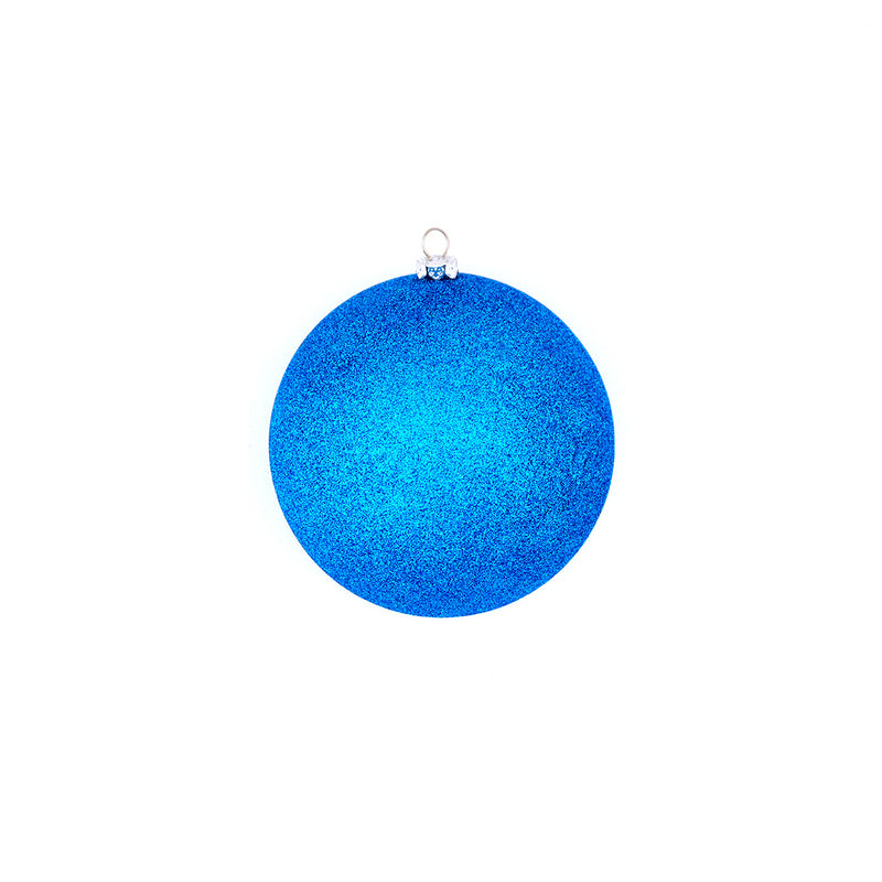 5" Glitter Ball Ornament Set Of 12