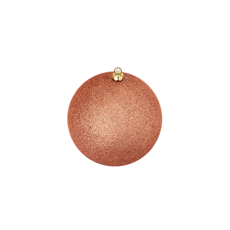 5" Glitter Ball Ornament Set Of 12