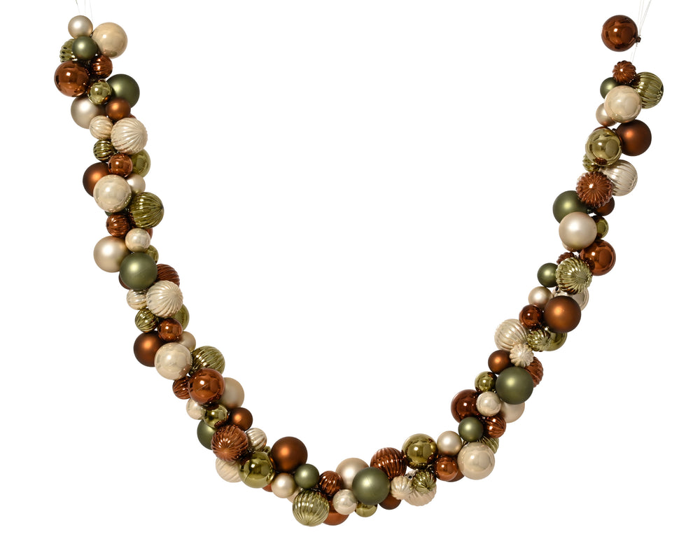 5.9 FT Multicolor Shiny & Matte Shatterproof Ball Garland