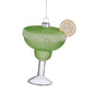 4" Green Margarita Glass Ornament Set Of 6