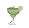 Set de 6 adornos de vidrio para margarita de 4" verdes