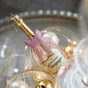 5.5" Pink Champagne Bottle Glass Ornament Set Of 6