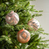 5" Blush Pink Jeweled Ball Ornament Assorted Set Of 9