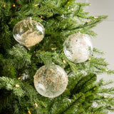 5" Cellini Clear Glass Ornament Assorted Set Of 9