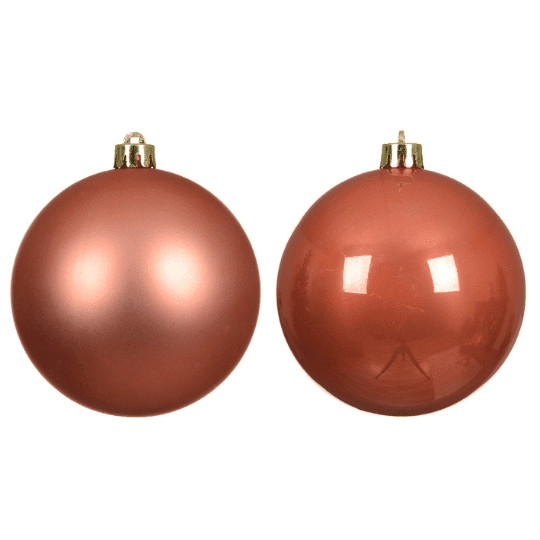 4" Shiny & Matte Shatterproof Ball Ornament Set Of 24