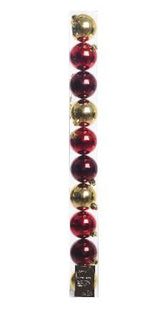 2" Shiny & Matte Shatterproof Ball Ornaments Assorted Set Of 50