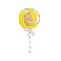 2 FT Yellow & Gold Swirl Lollipop Pick Set Of 2