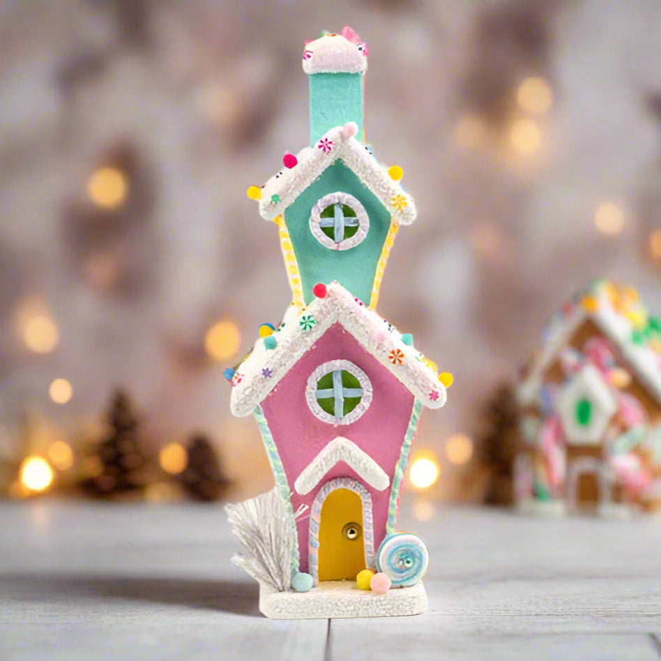 22" Pastel Candy Tiered House