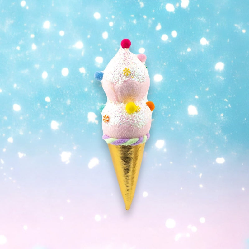 Juego de 6 helados de goma de mascar con doble cucharada de 9"