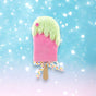 Juego de 6 helados rosa y verde de 6"
