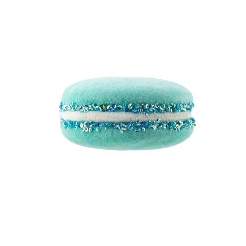 Juego de 6 macarrones azul pastel de 4"