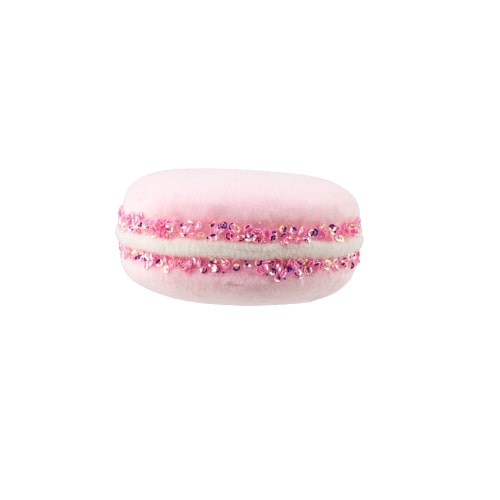 Juego de 6 macarrones rosa pastel de 4"