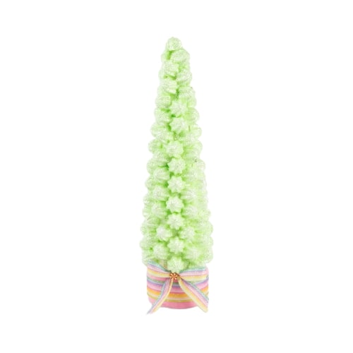 Árbol de cono de merengue verde de 21"