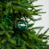 3" Green Glass Ball Ornament Set Of 12