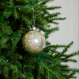 4" Cellini Beaded Glass Ball Ornament Set Of 12