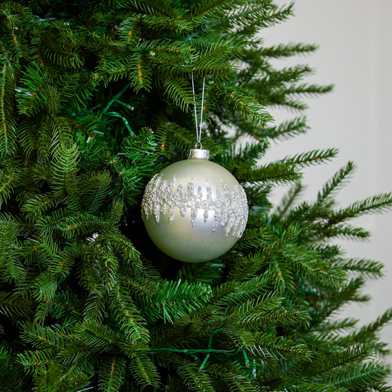 5" Cellini Beaded Glass Ball Ornament Set Of 9