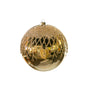 8" Gold Lattice Ball With Glitter Set Of 4