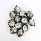 3"- 5" Silver Snowflake Ornament Assorted Set Of 12