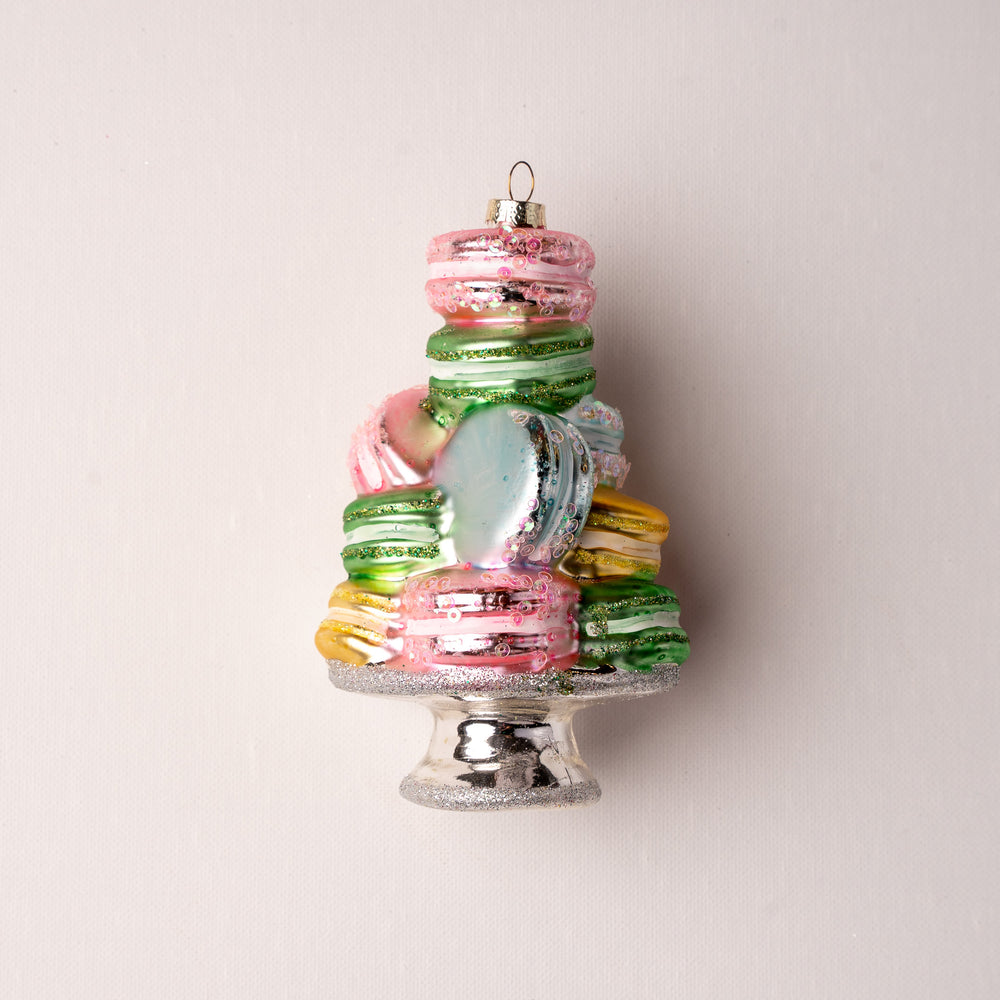 6" Macarons On A Plate Ornament Set Of 6