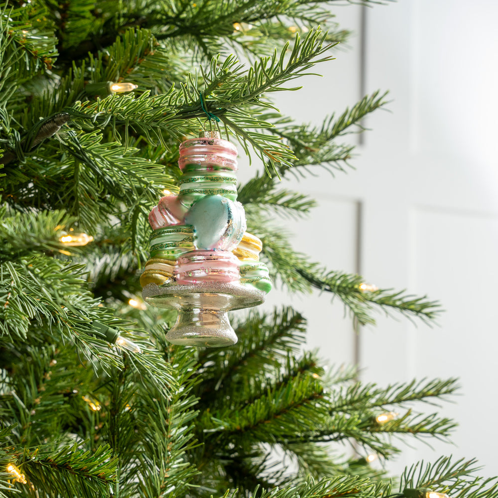 6" Macarons On A Plate Ornament Set Of 6