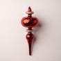 8" Red & Gold Finial Set Of 4